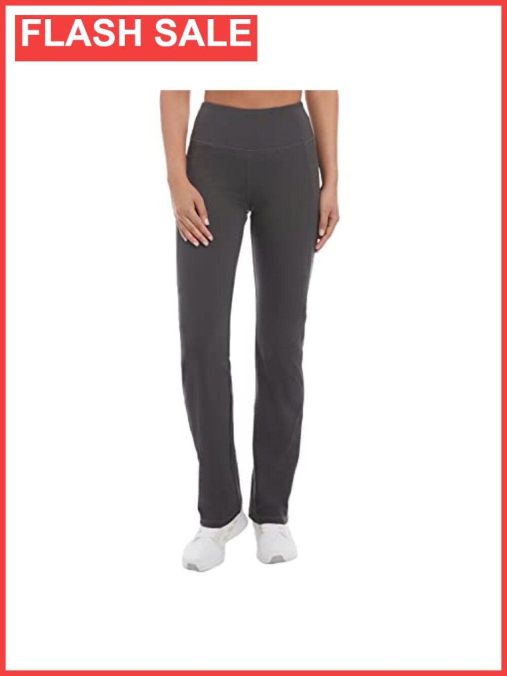 Jockey Premium Pocket Slim Flare Yoga Pants High Rise Pull On Full Length